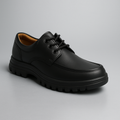 WellFit Black Leather Derby