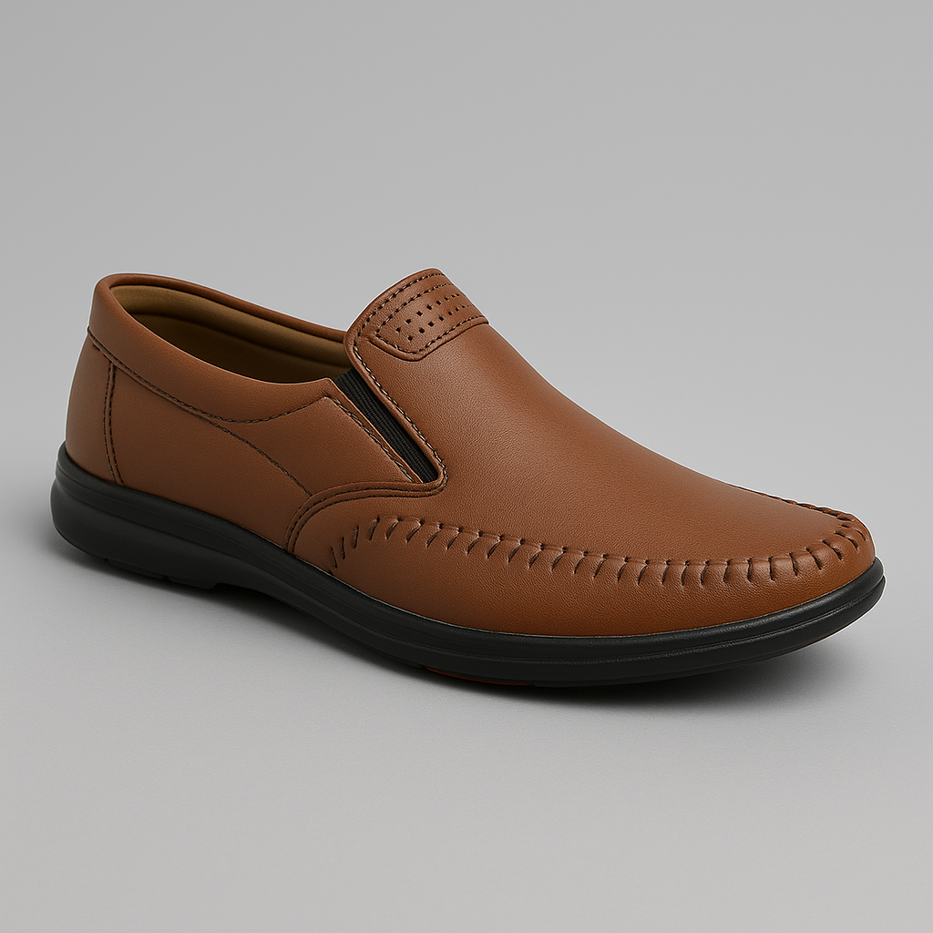 WellFit Men’s Tan Slip-On Loafer
