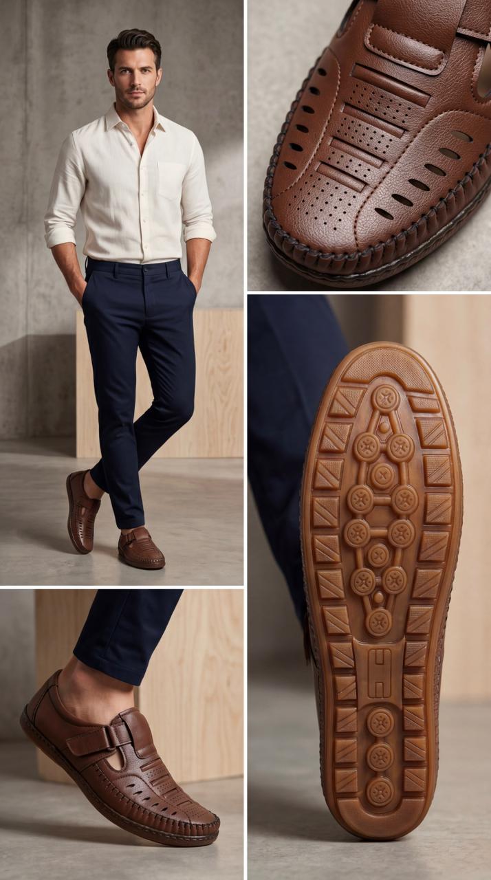 Men's Flexible Sole Fisherman Sandals