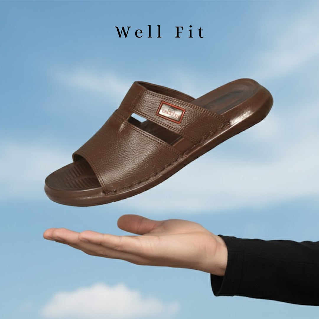 Men' Summer - Pu Sole - leather Slipper