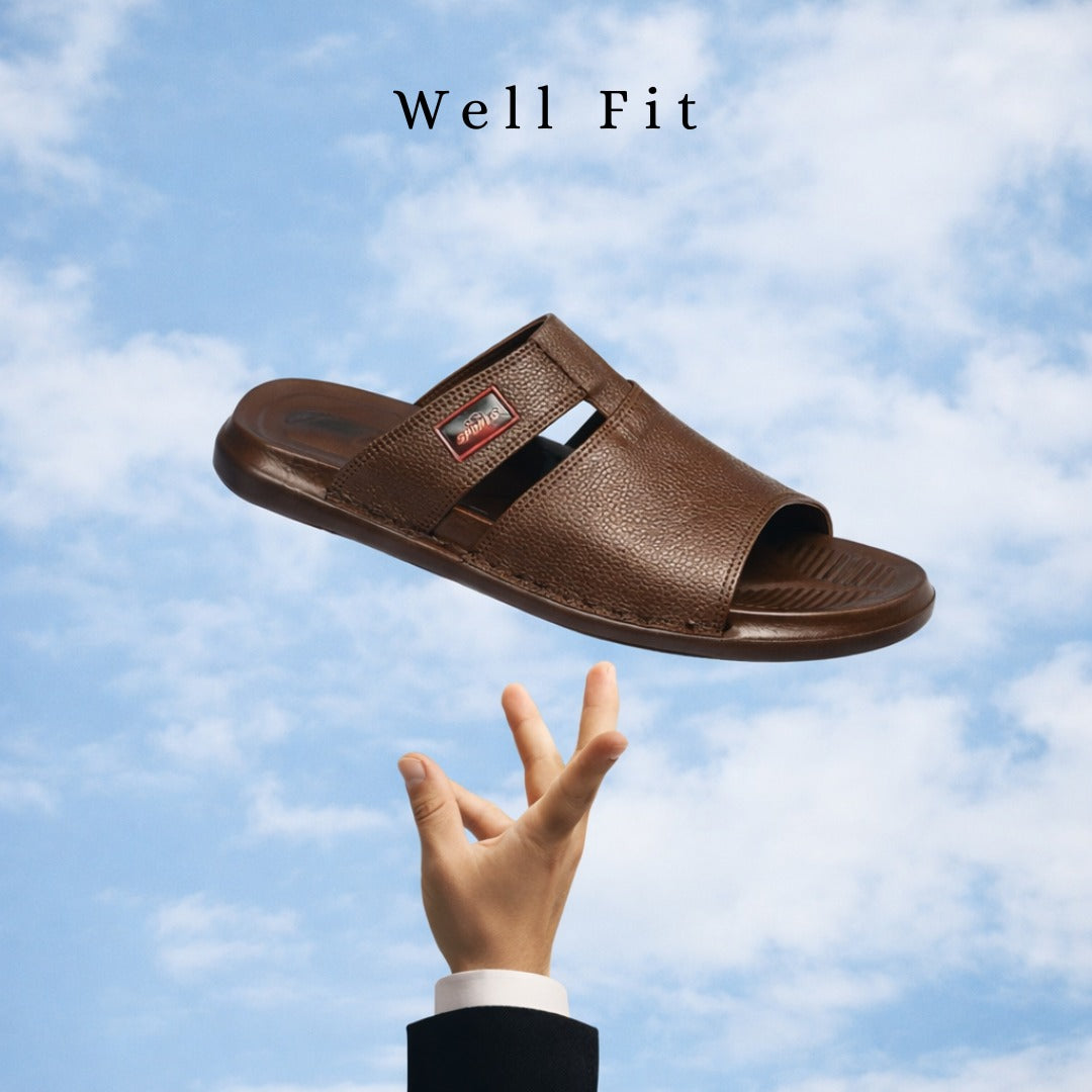 Men' Summer - Pu Sole - leather Slipper