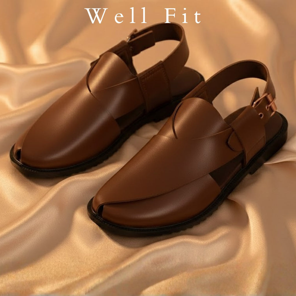 Classic Kaptaan Cross-Strap Chappal – 2 Colors Options